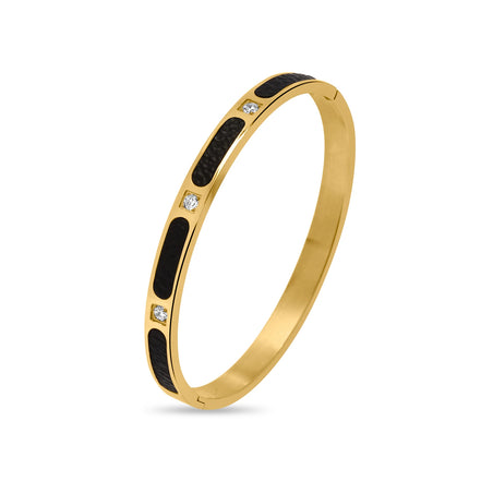 CUBANIQ CARBON EDGE CRYSTAL BRACELET