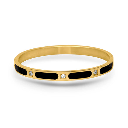 CUBANIQ CARBON EDGE CRYSTAL BRACELET