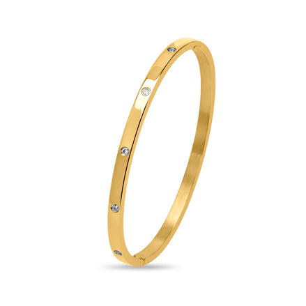 CUBANIQ NOIR EDGE CRYSTAL BANGLE