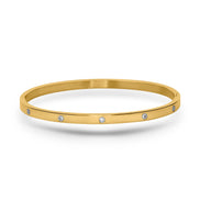 CUBANIQ NOIR EDGE CRYSTAL BANGLE