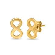 CUBANIQ AURELIA INFINITY STUD EARRINGS FOR WOMEN