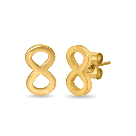 CUBANIQ AURELIA INFINITY STUD EARRINGS FOR WOMEN
