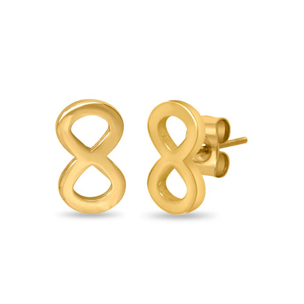 CUBANIQ AURELIA INFINITY STUD EARRINGS FOR WOMEN