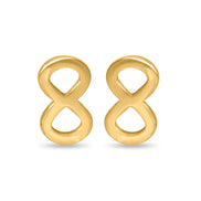 CUBANIQ AURELIA INFINITY STUD EARRINGS FOR WOMEN