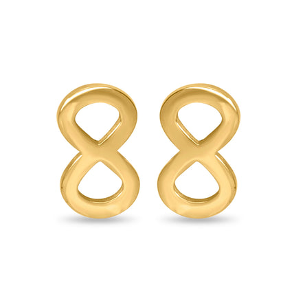 CUBANIQ AURELIA INFINITY STUD EARRINGS FOR WOMEN
