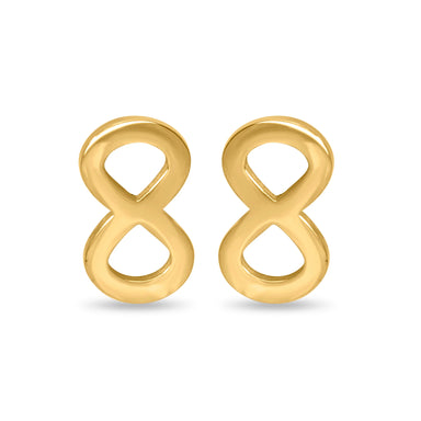 CUBANIQ AURELIA INFINITY STUD EARRINGS FOR WOMEN