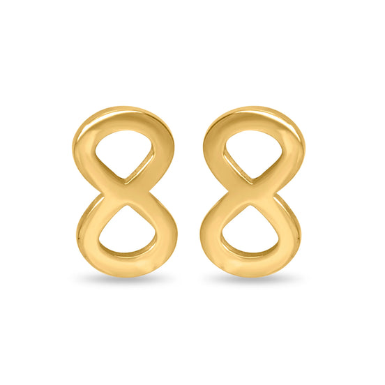 CUBANIQ AURELIA INFINITY STUD EARRINGS FOR WOMEN