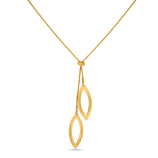 CUBANIQ TEARDROP LAYERED PENDANT NECKLACE