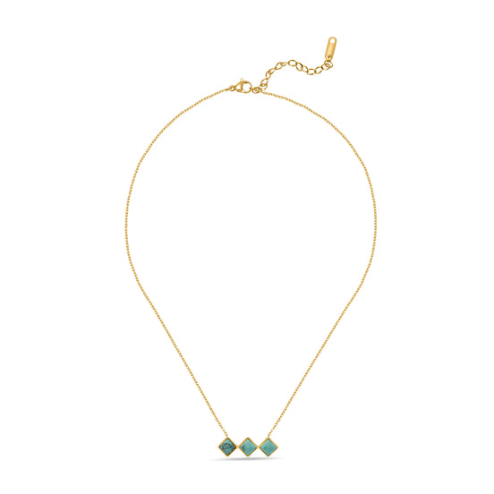 CUBANIQ TURQUOISE STONE PENDANT NECKLACE