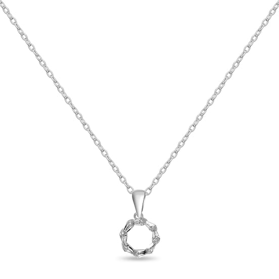 CUBANIQ MINIMAL CIRCLE PENDANT NECKLACE