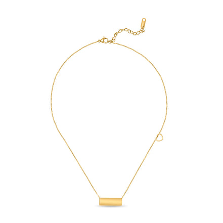 CUBANIQ HEART BAR PENDANT NECKLACE