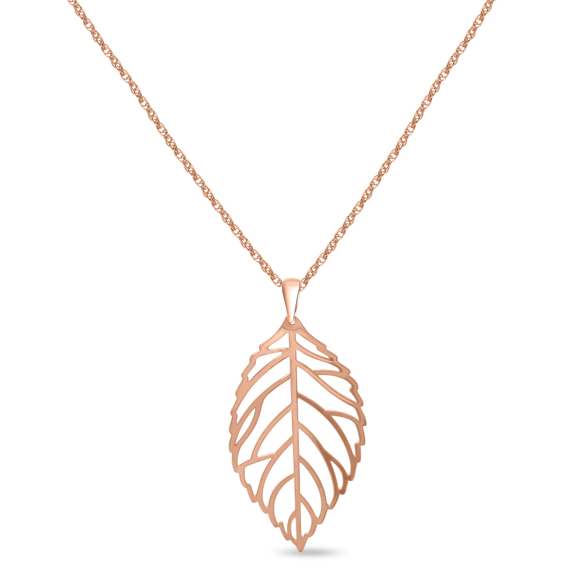 CUBABIQ LEAF PENDANT NECKLACE