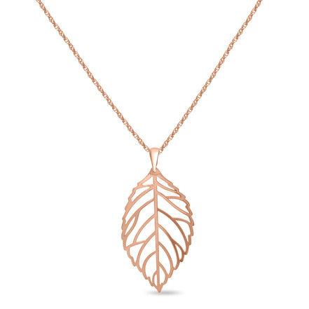 CUBABIQ LEAF PENDANT NECKLACE