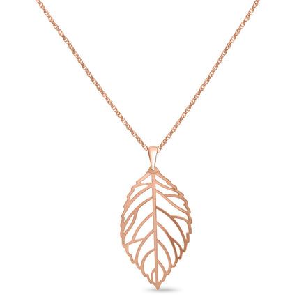 CUBABIQ LEAF PENDANT NECKLACE