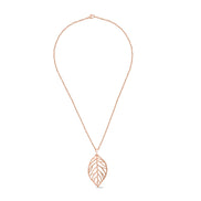 CUBABIQ LEAF PENDANT NECKLACE