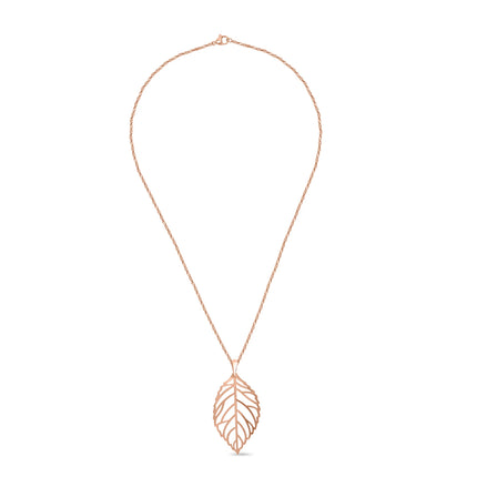 CUBABIQ LEAF PENDANT NECKLACE